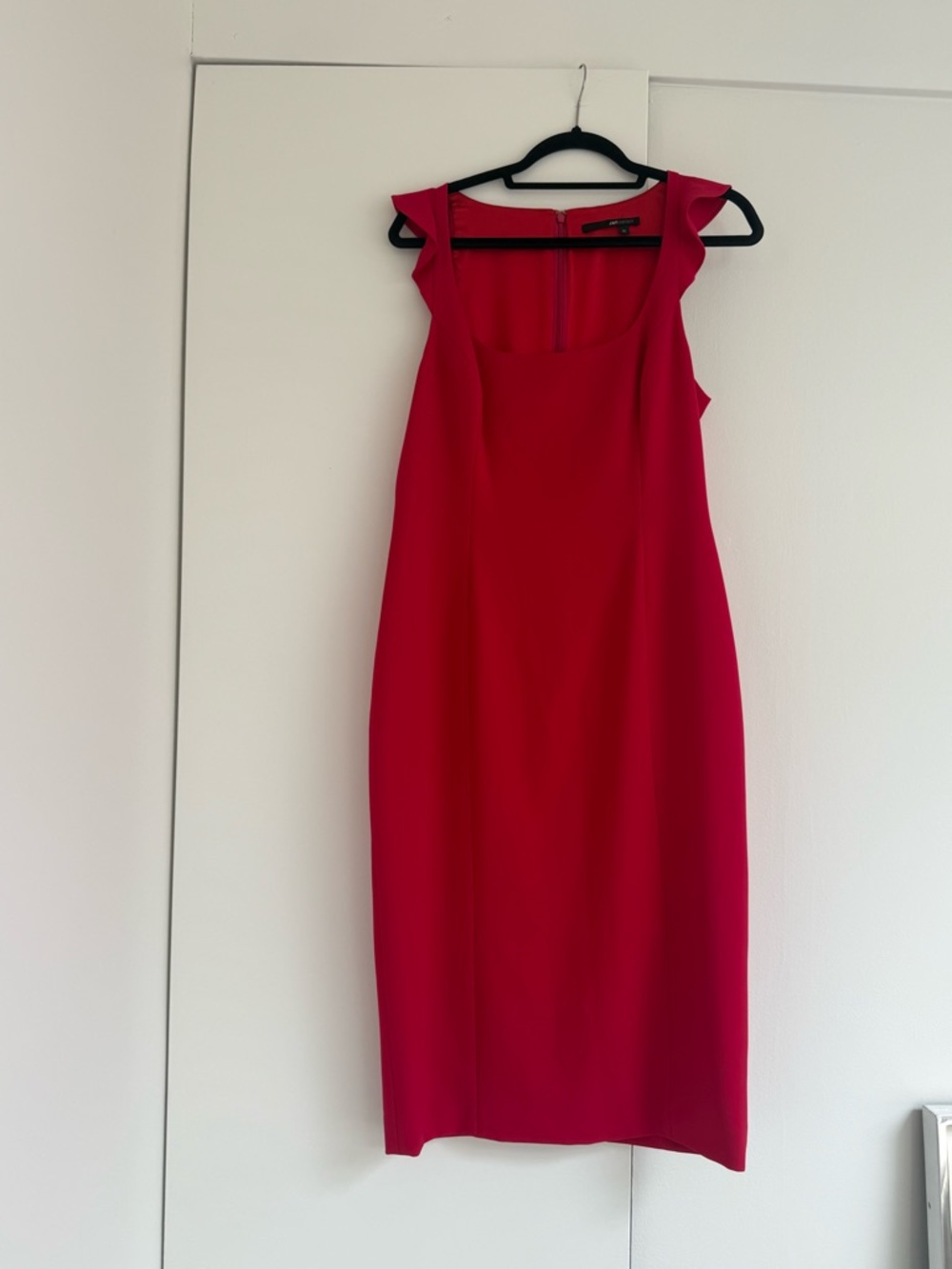 JAYGODFREY Bright Fuchsia Midi Sheath Dress